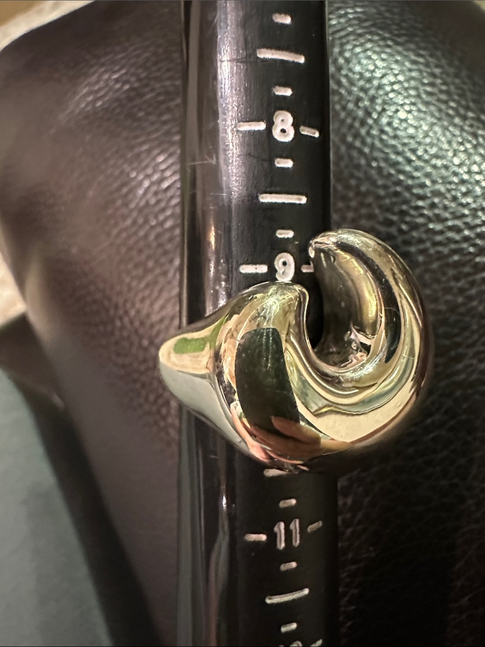 Sterling silver electro form 9-10 ring
